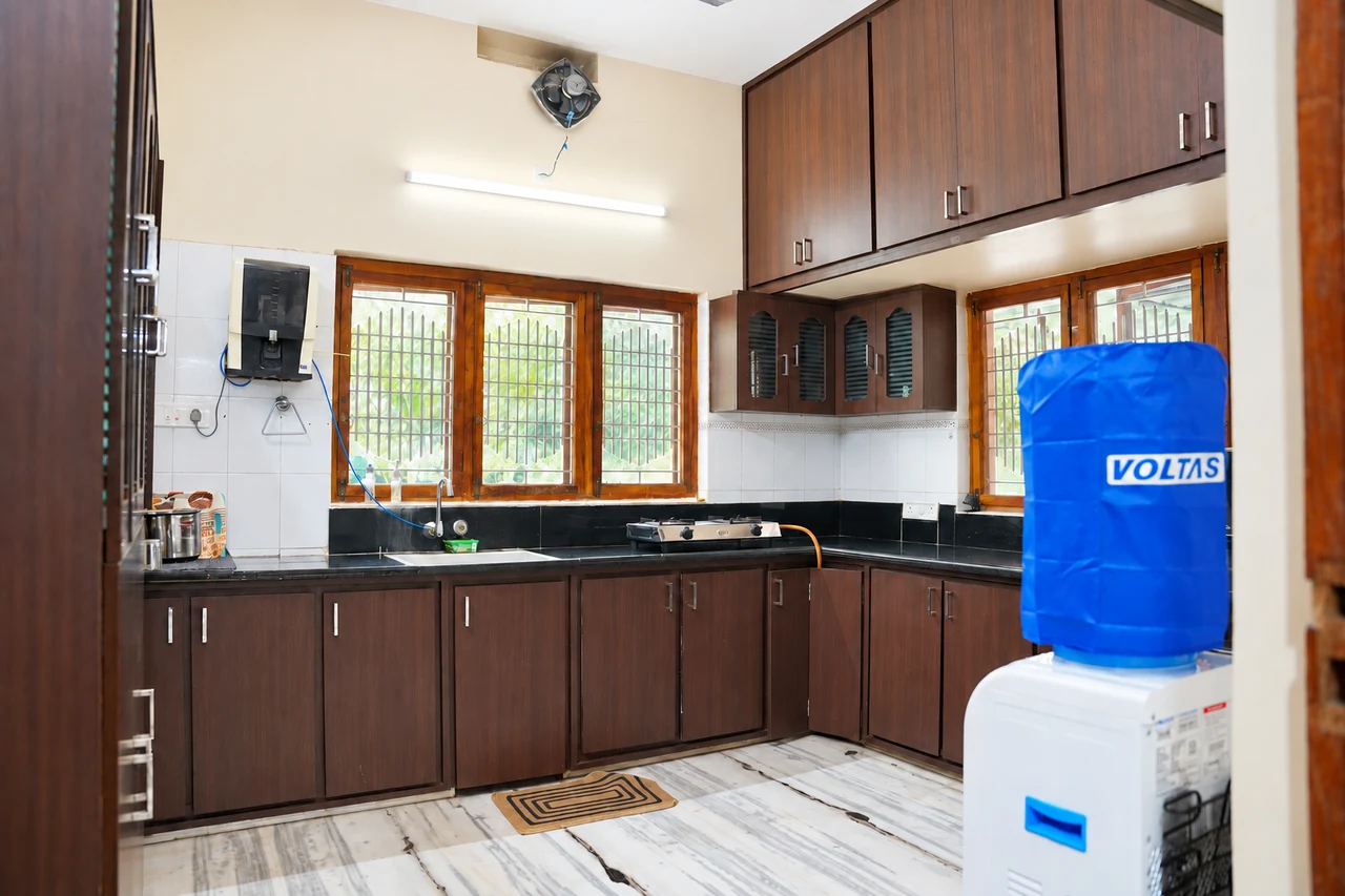Kitchen ready for crew catering